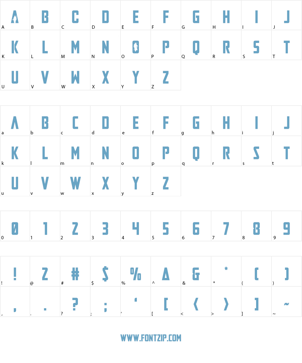 Mandalore Font Character