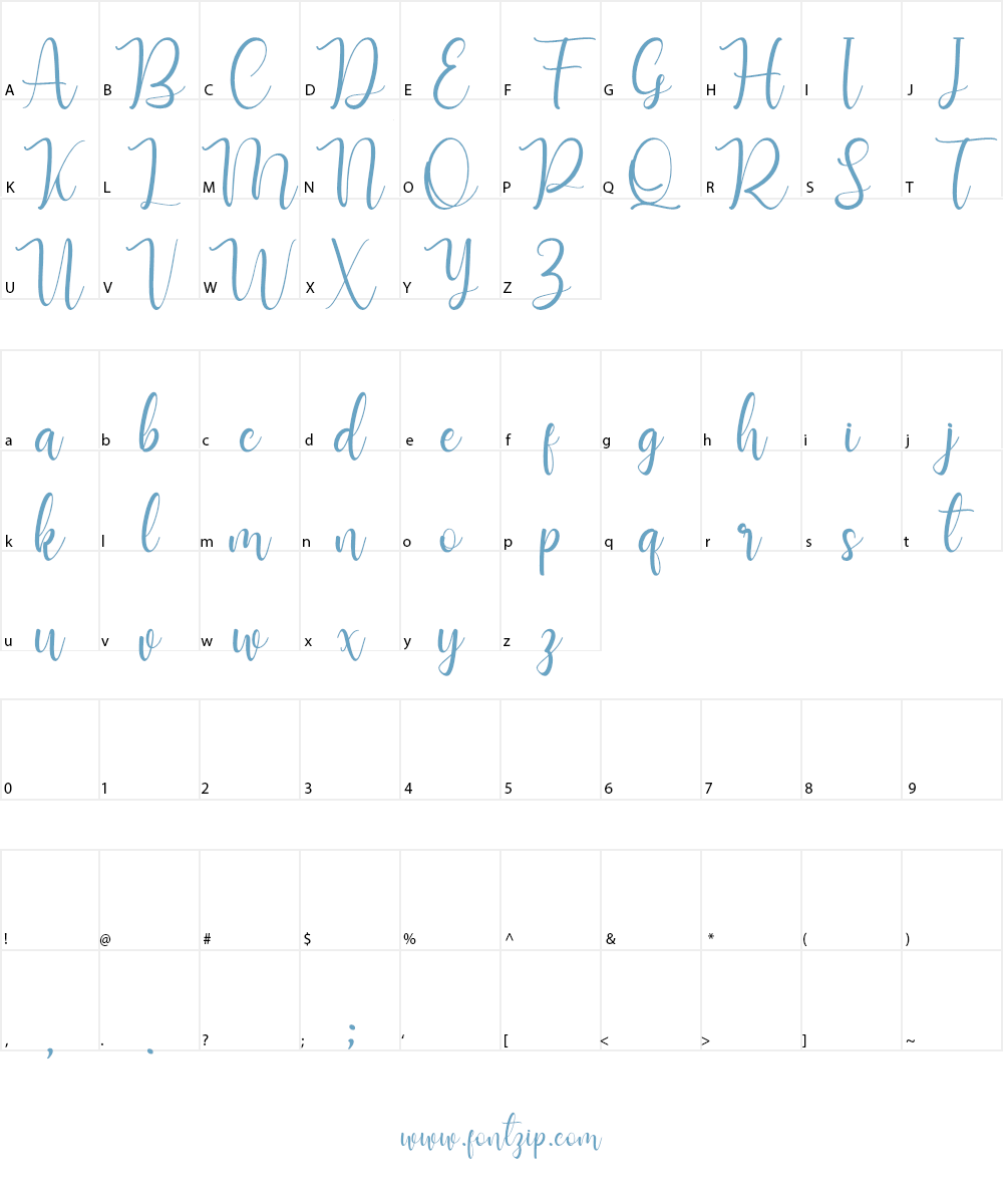 Manthine Font Character