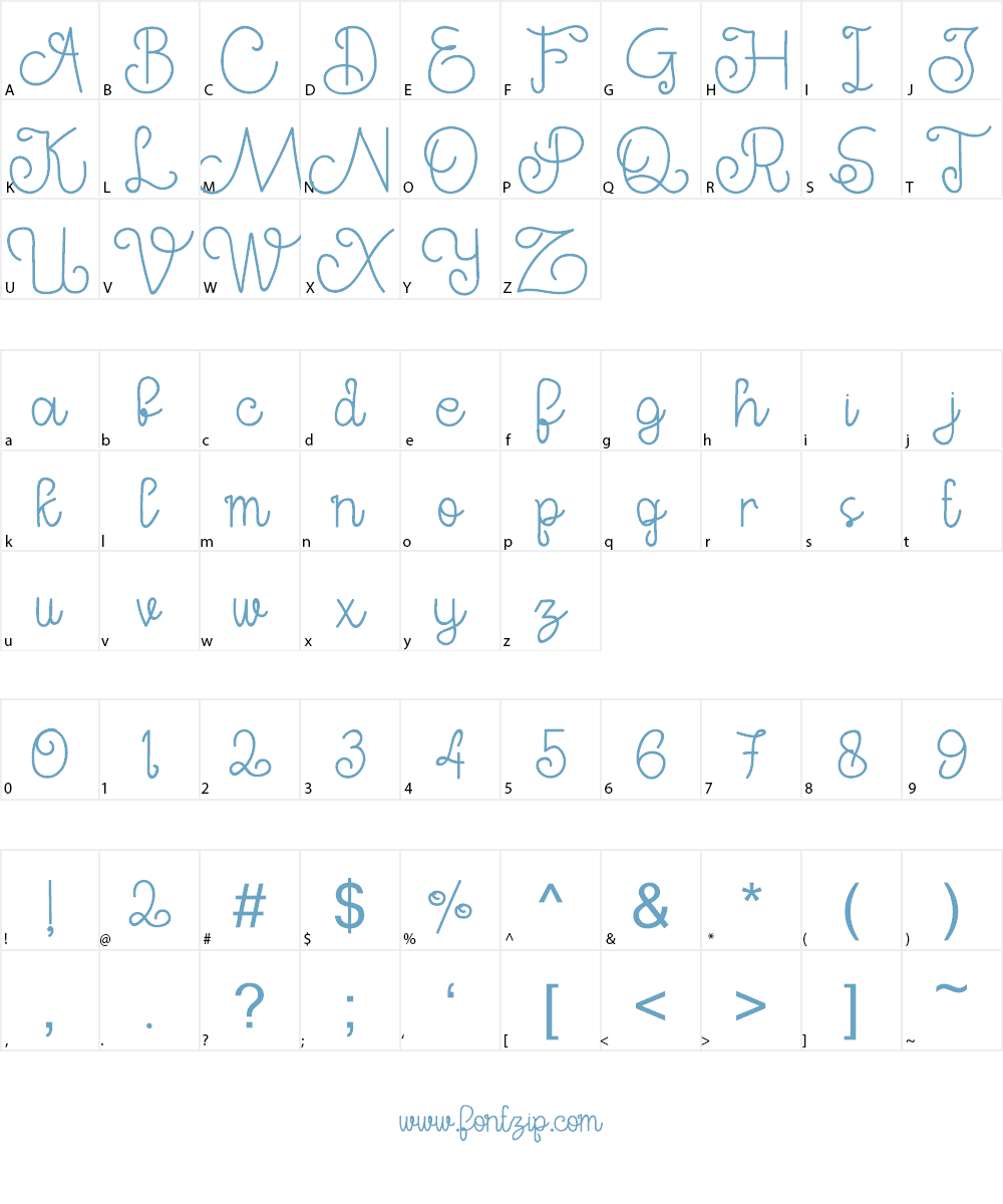 Mephistica Font Character