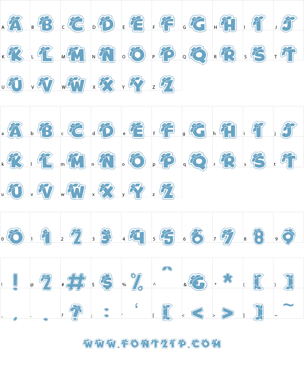 Merry Christmas Font Character