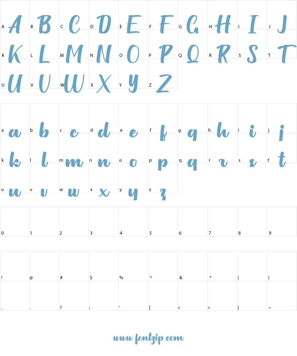 Milittan Font Character