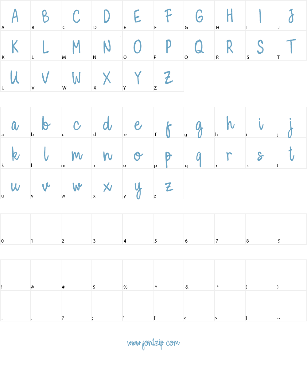 Milky Cookies Script Font Character