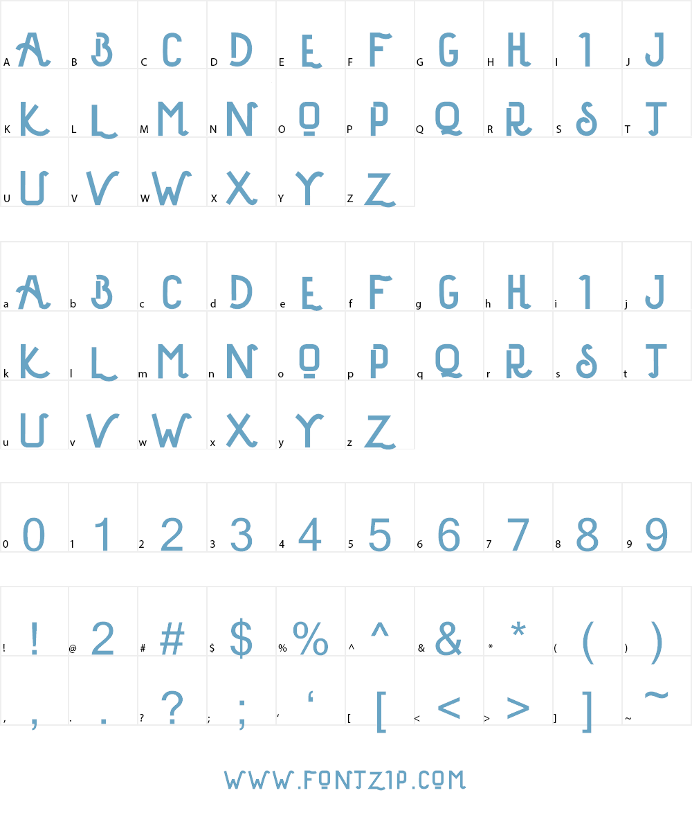 Millions Font Character