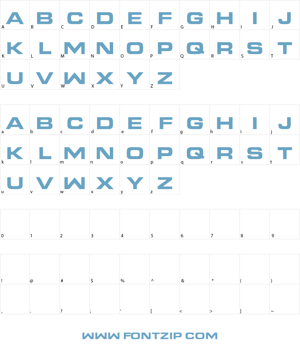 Modern Warfare Font Character