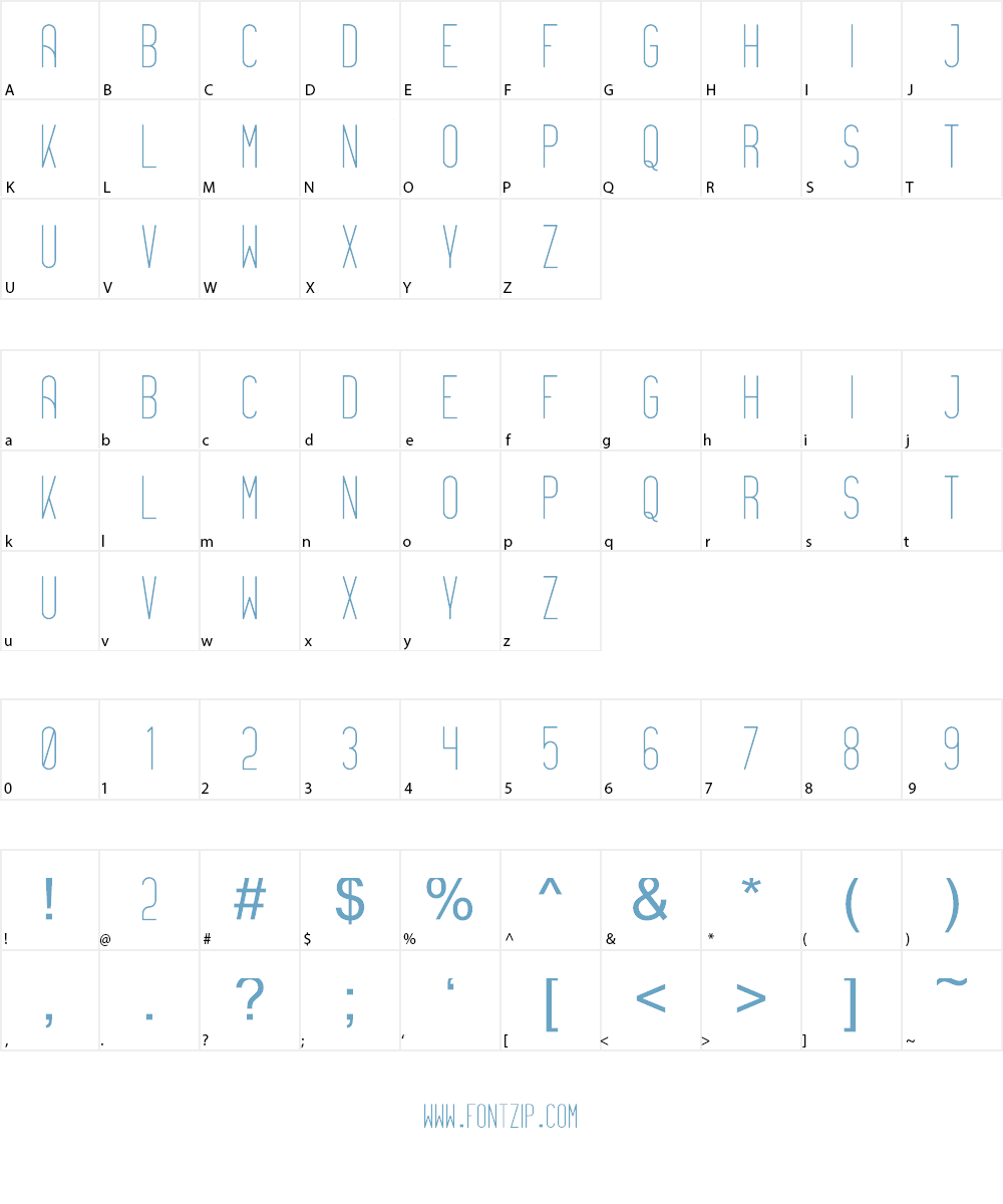 Mondaze Font Character