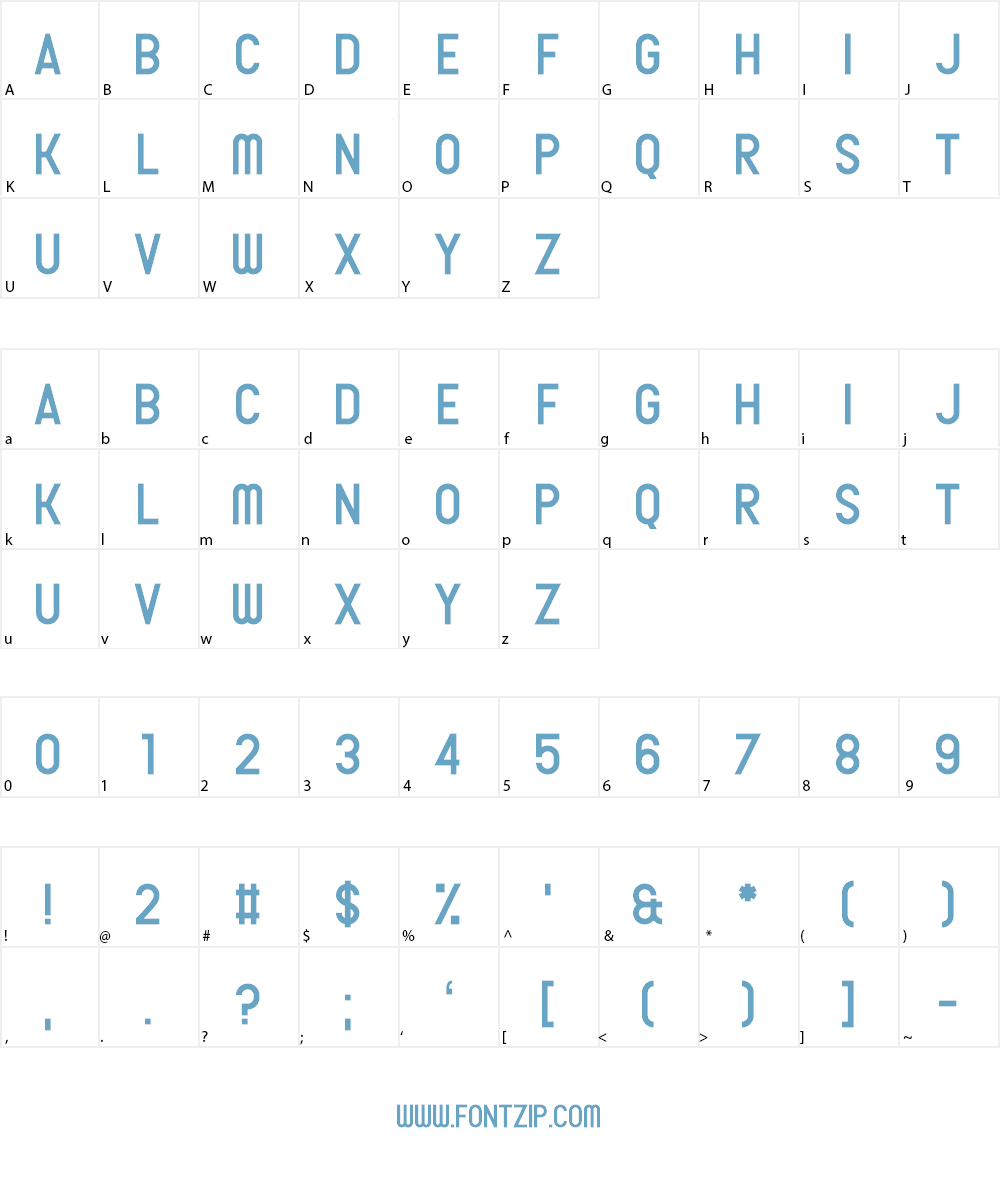 Monster Twenty Font Character