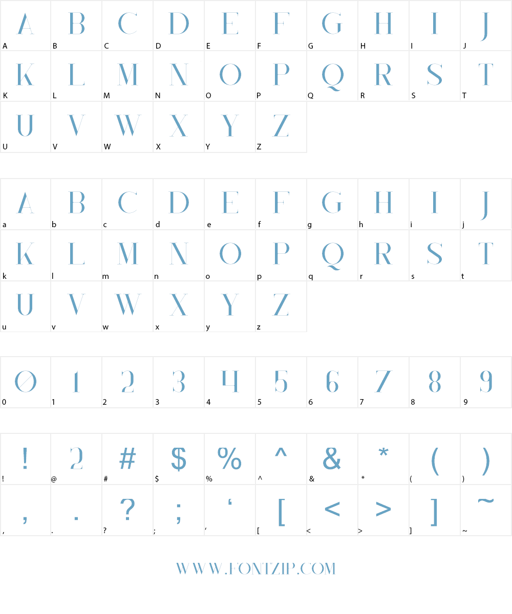 Monument Font Character