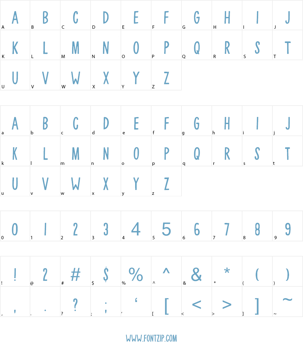 Mulhouse Font Character