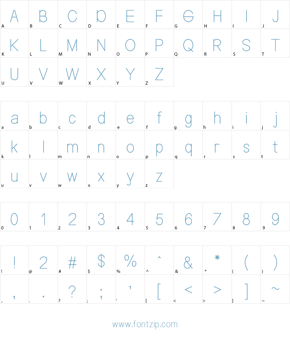 NENNAS Font Character