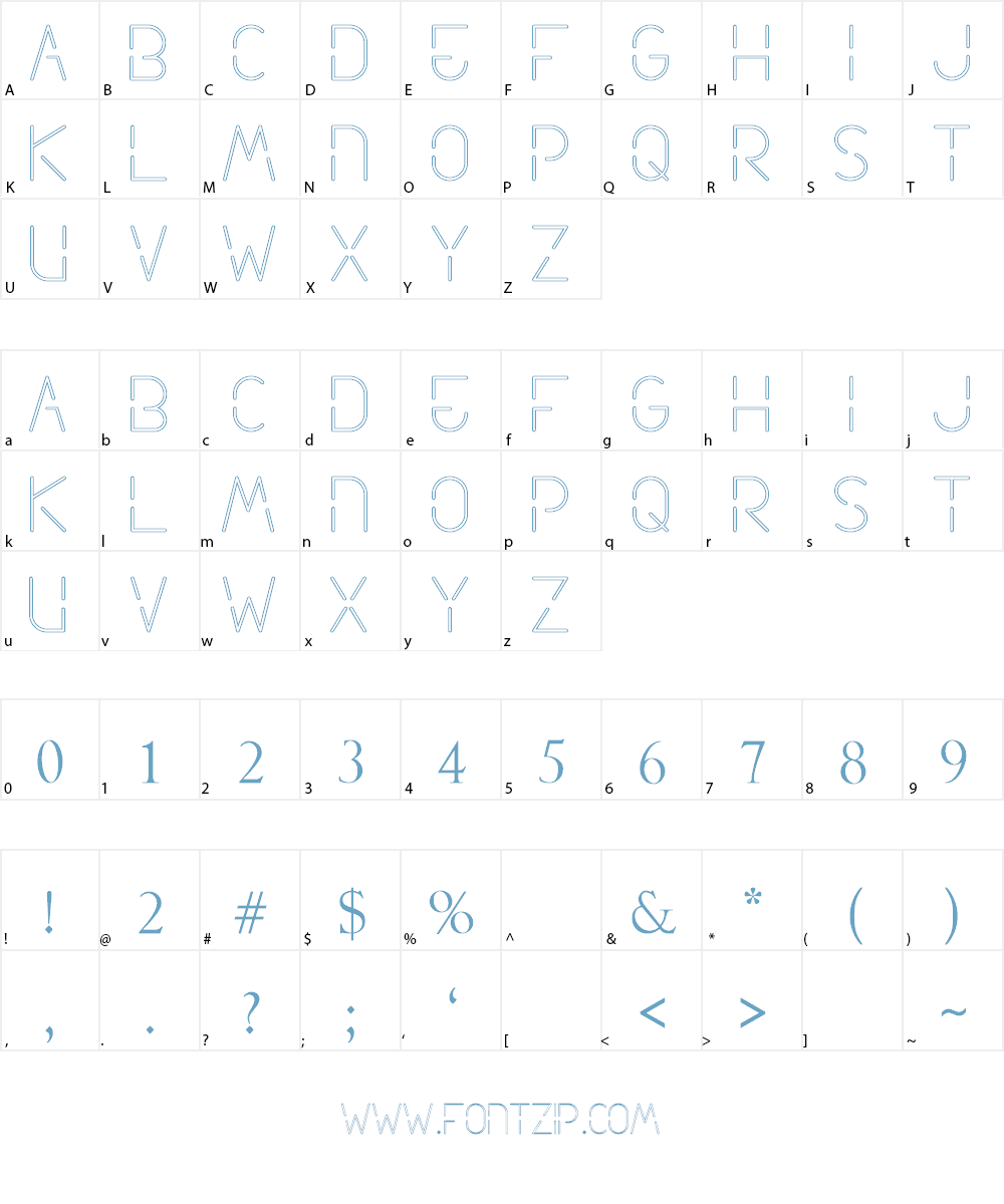 Neon Future Font Character