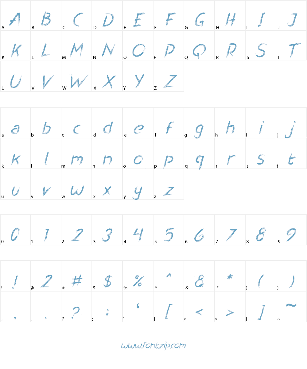 North Djakarta Font Character