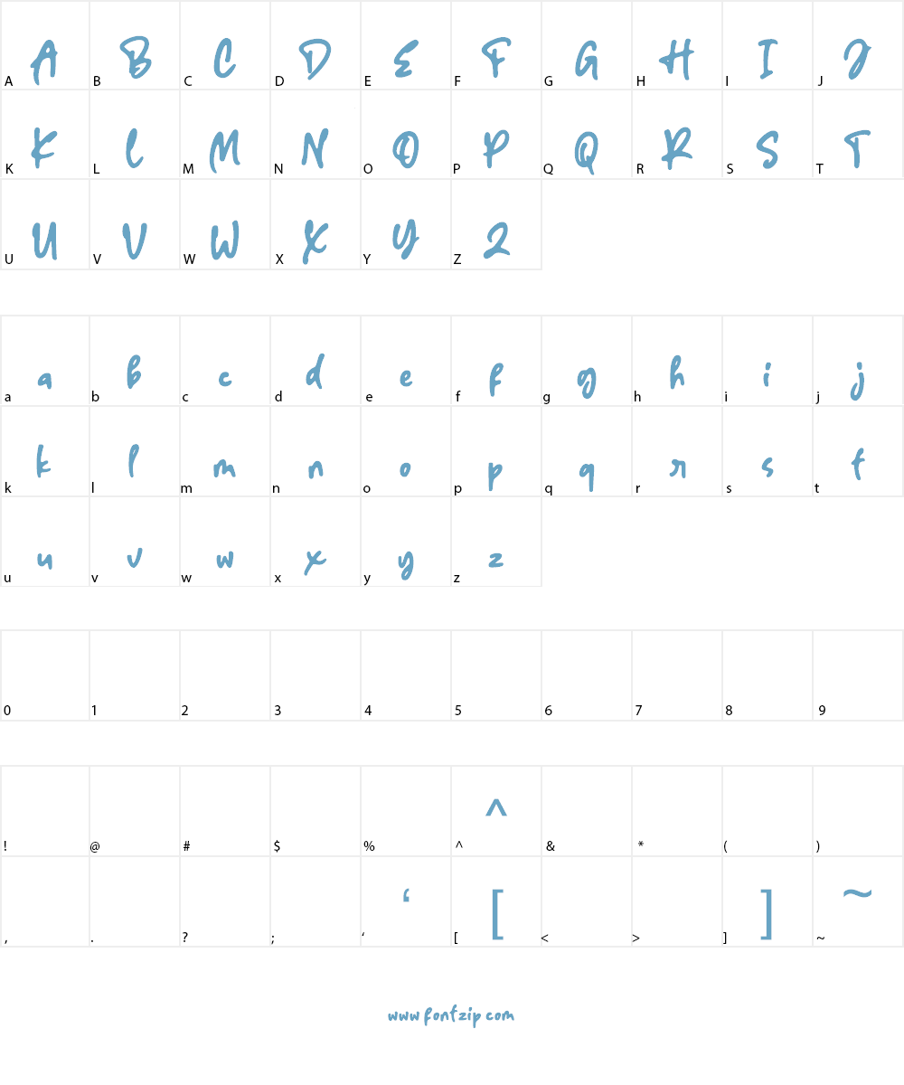 Odesty Font Character