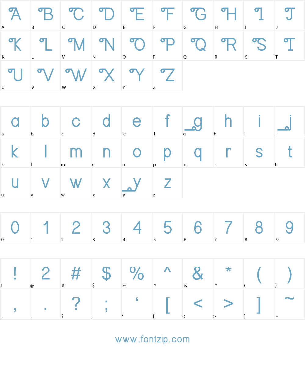 Orangejus Font Character