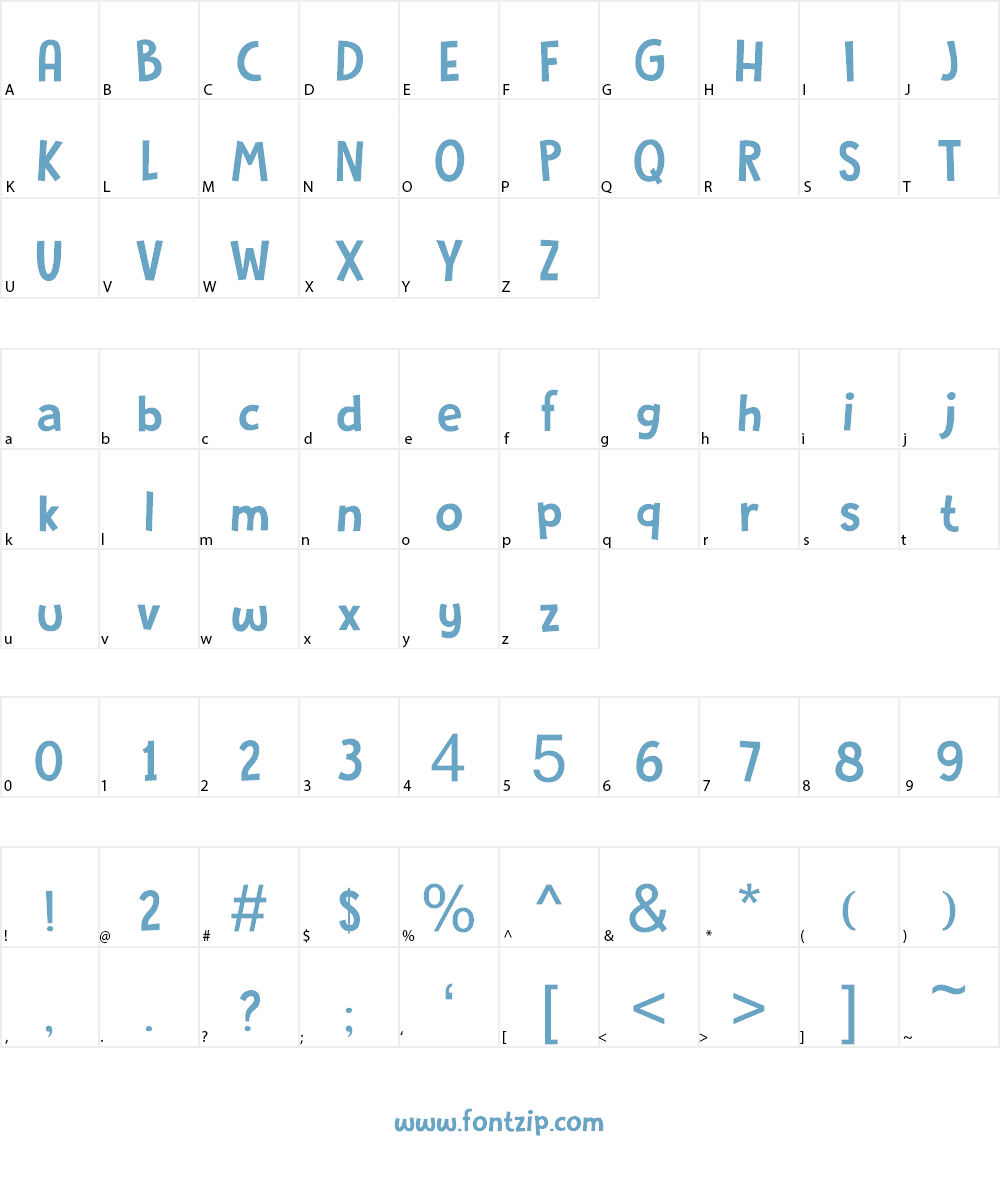 Original Quality Font Character