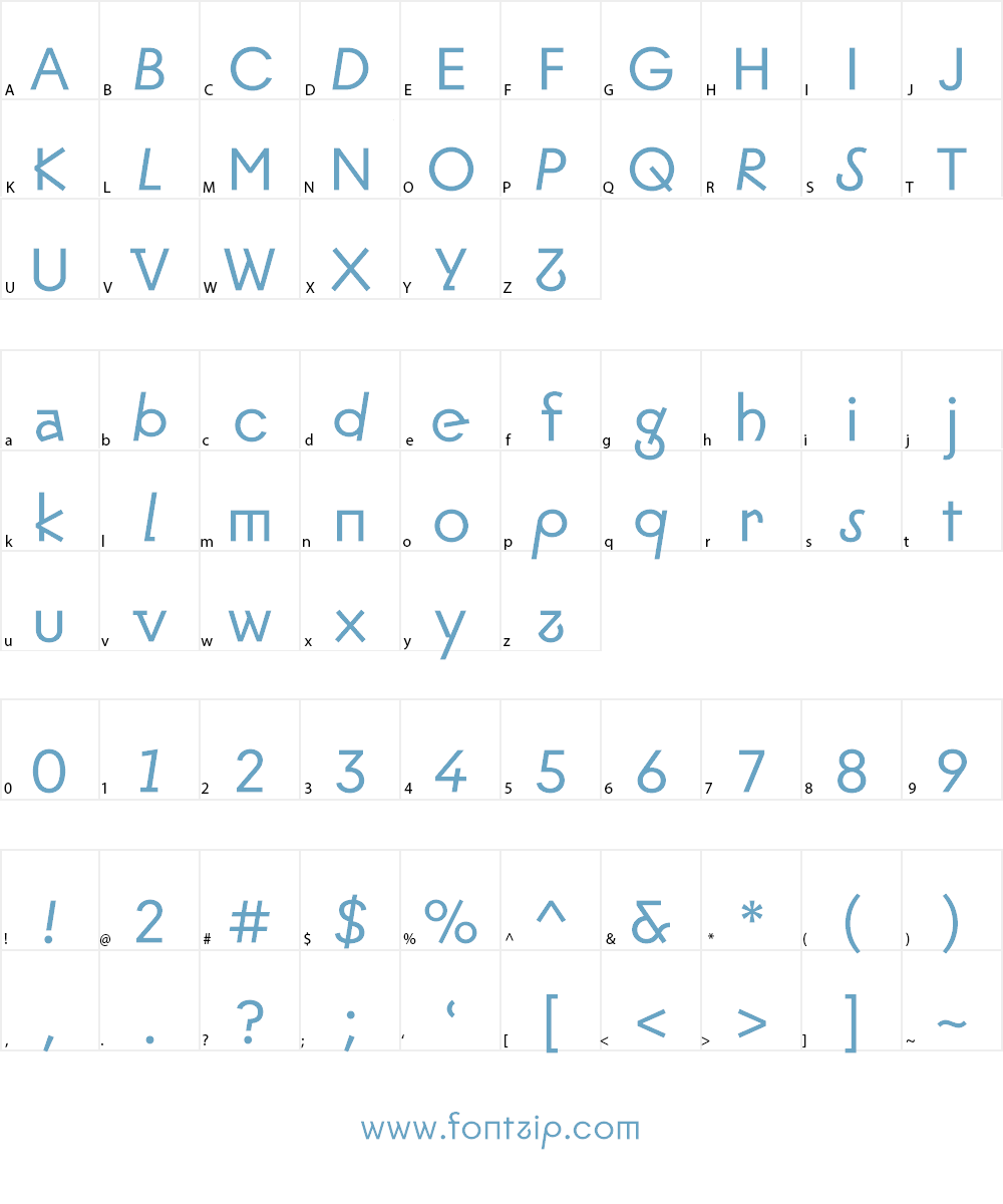 Pioneer 10 Font Character
