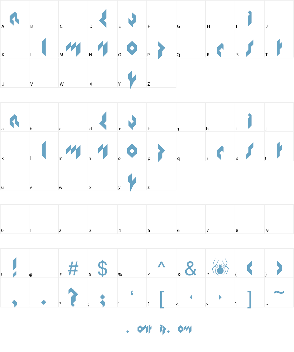 PLANET METROPOLIS Font Character