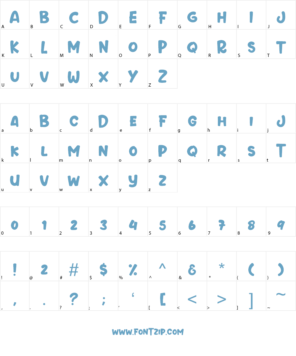 Prancer Deer Font Character