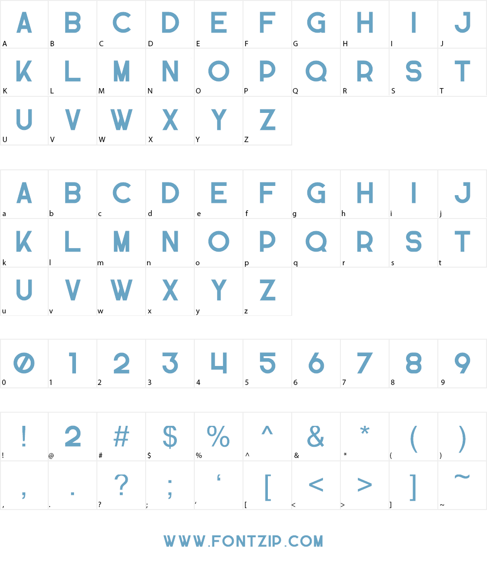 Propaganda Font Character