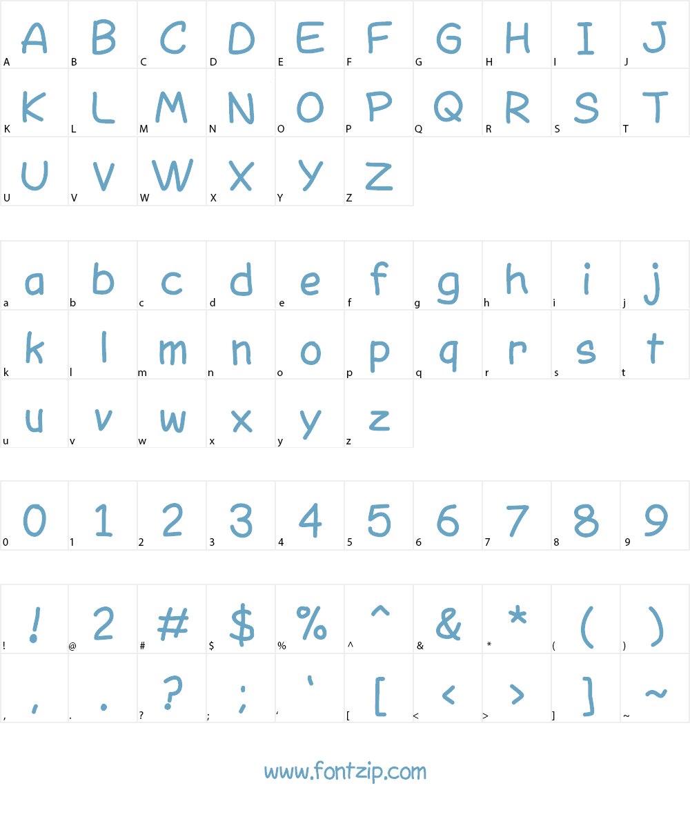 QD Better Comic Sans Font Character