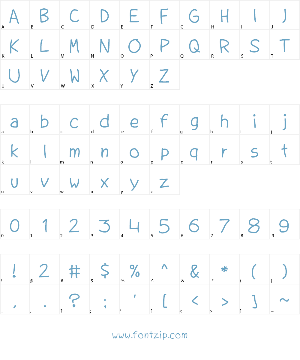 QD Hand Redrawn Font Character