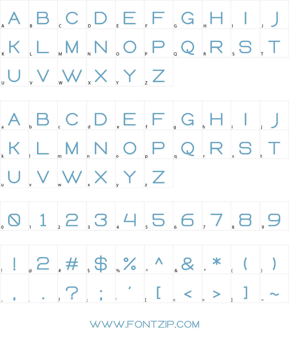 Queental Font Character