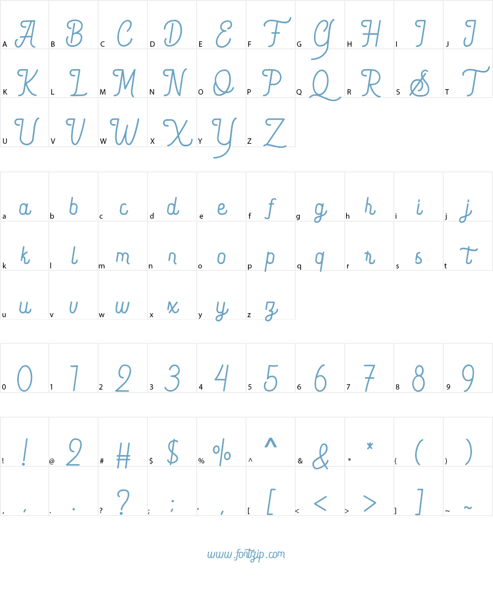 Quefira Font Character