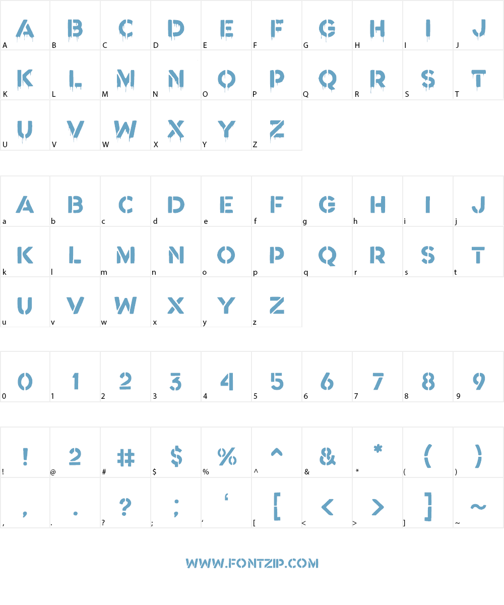 Reactive Font Character