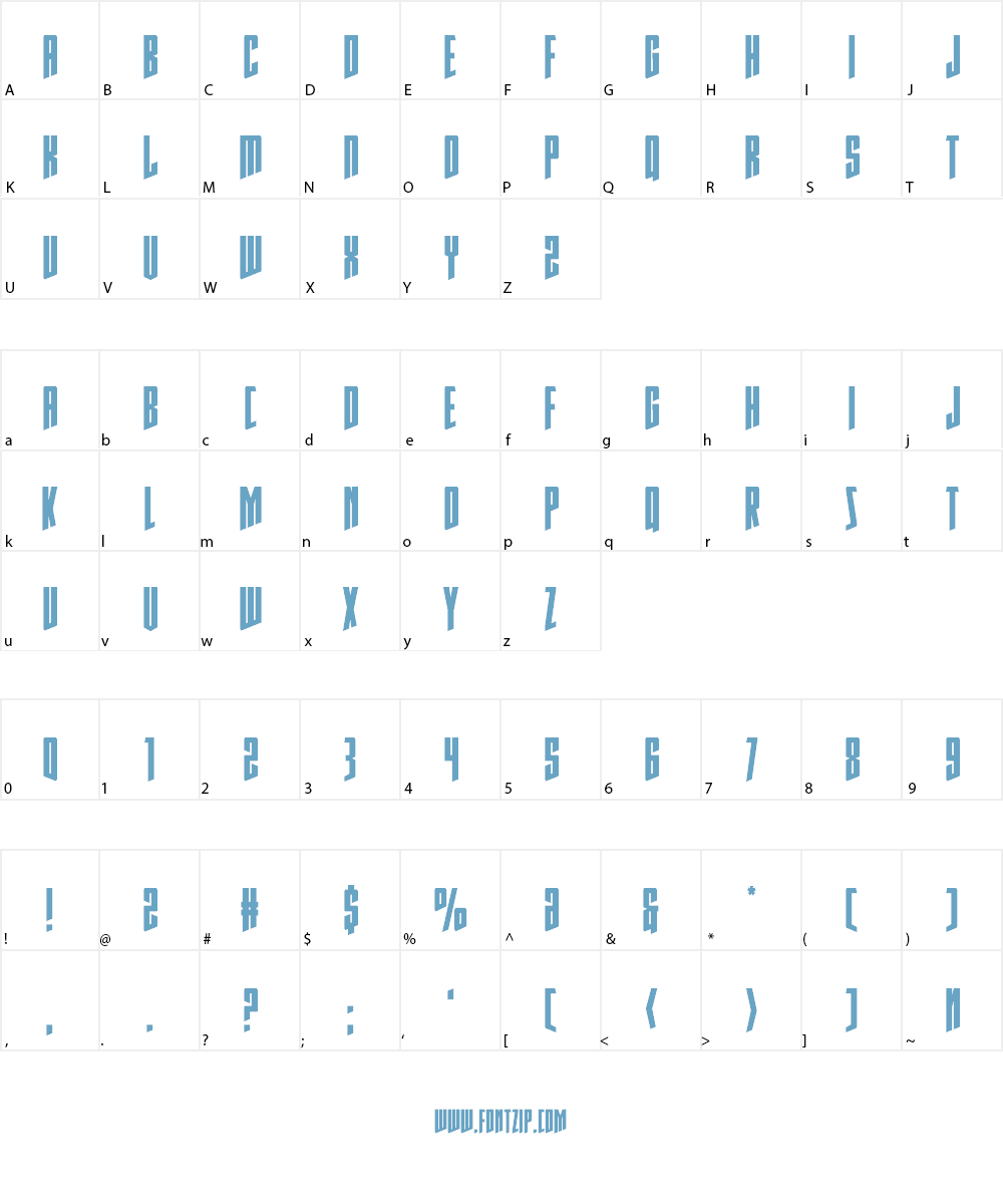 Rhinoclops Font Character