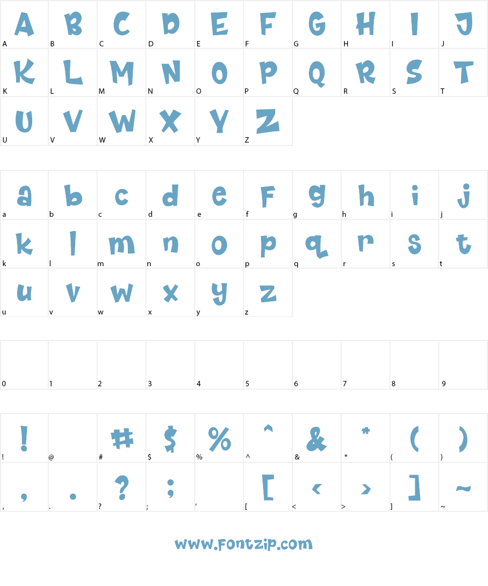 Riangriung Font Character