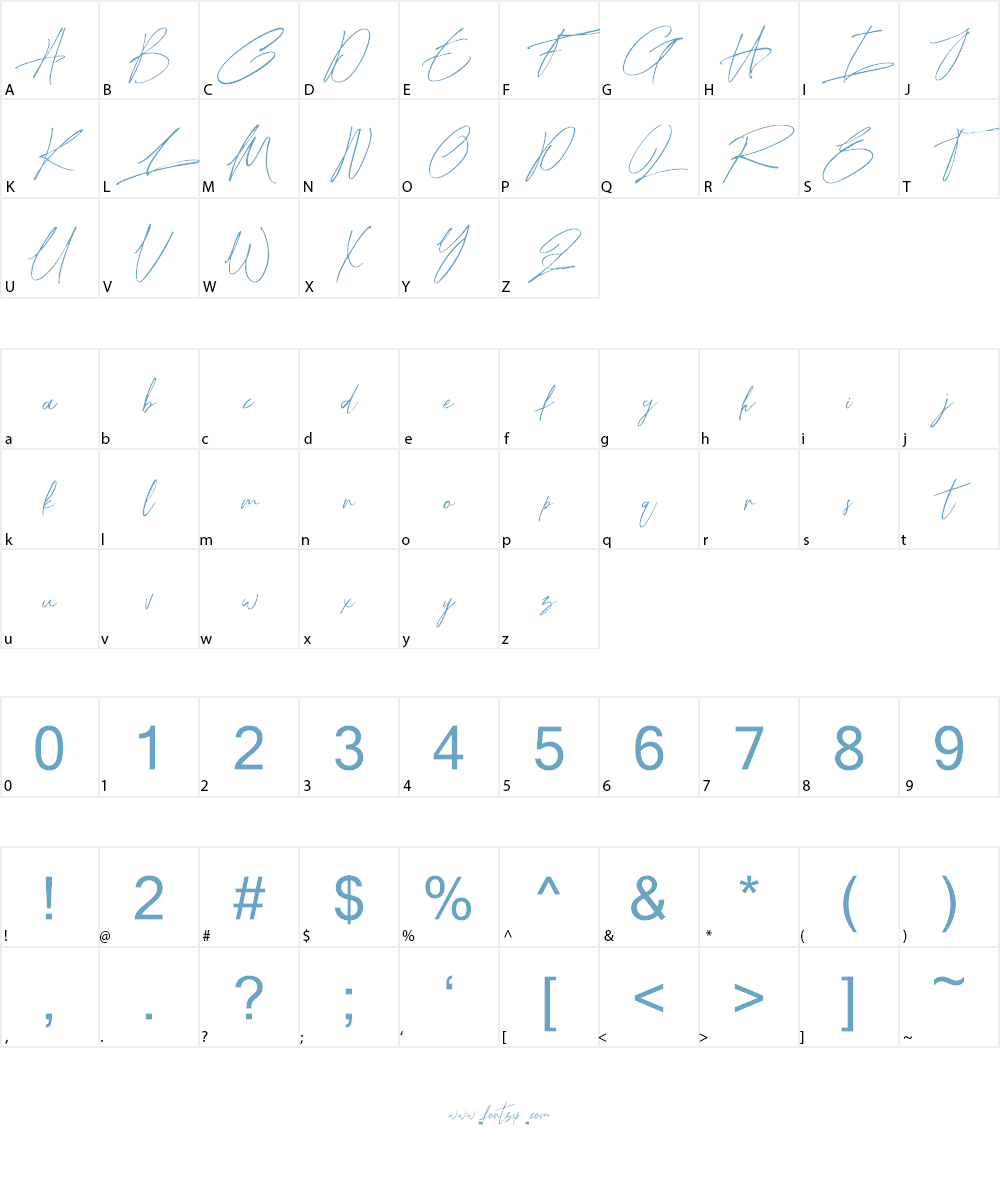 Ronet Font Character