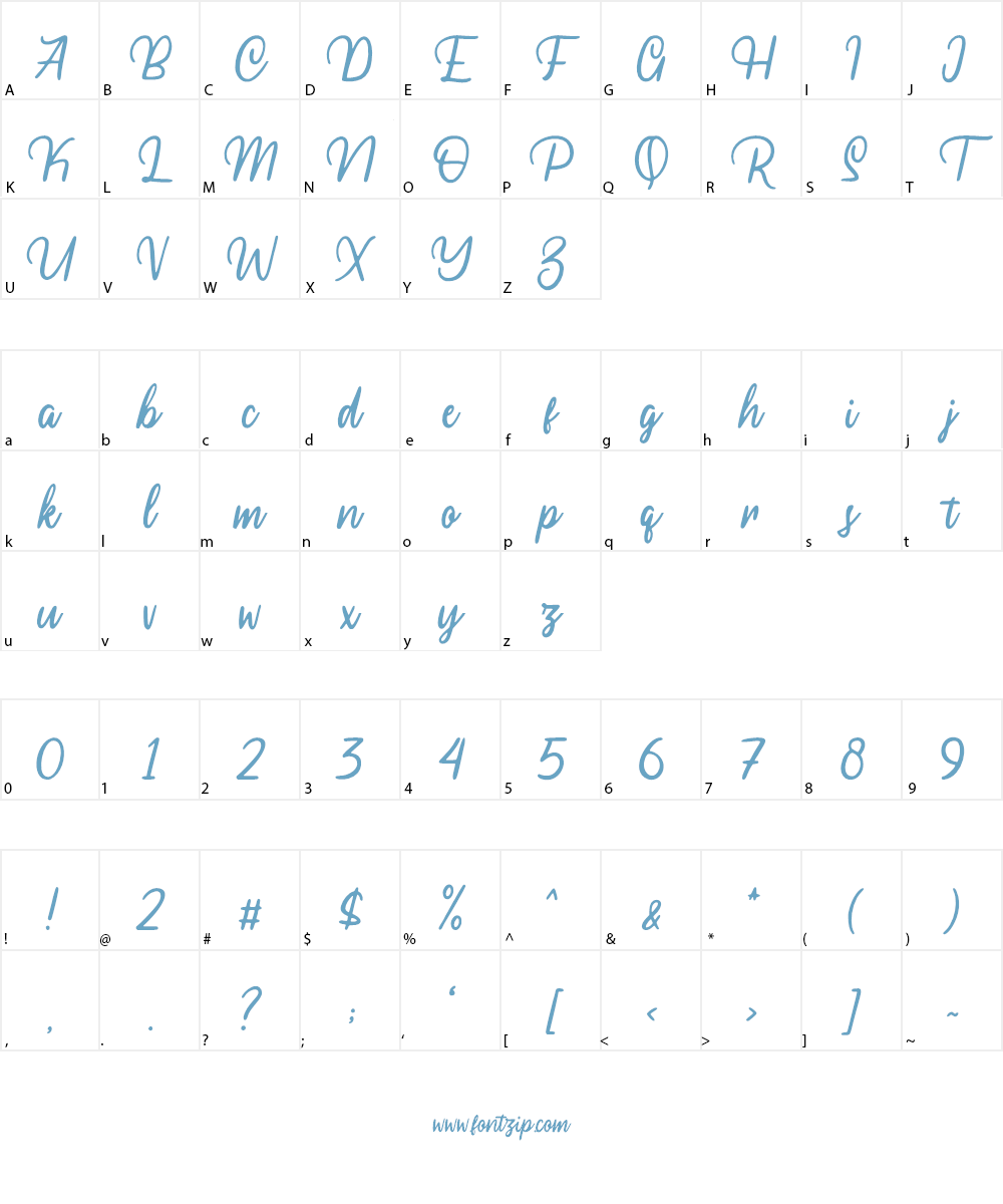 Rossegenia Font Character