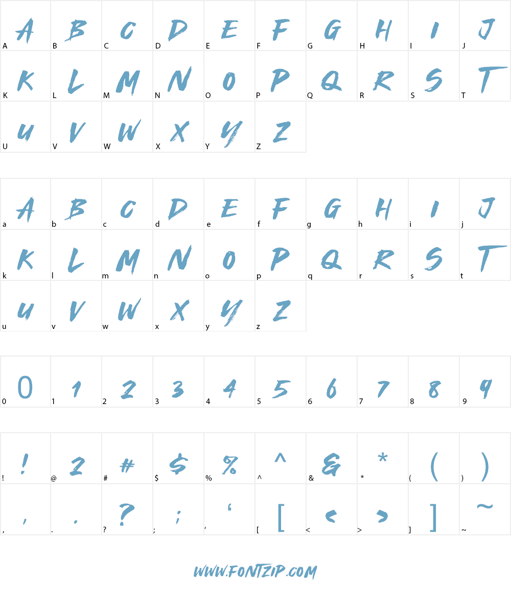 Royal Fighter Font Character