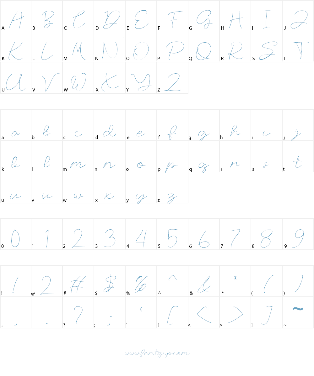 Russland Font Character