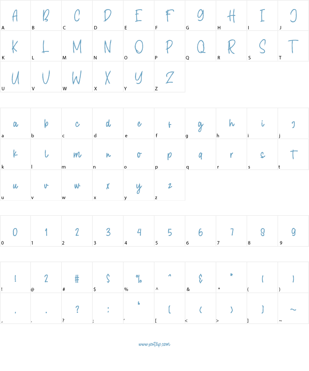 Salyka Font Character