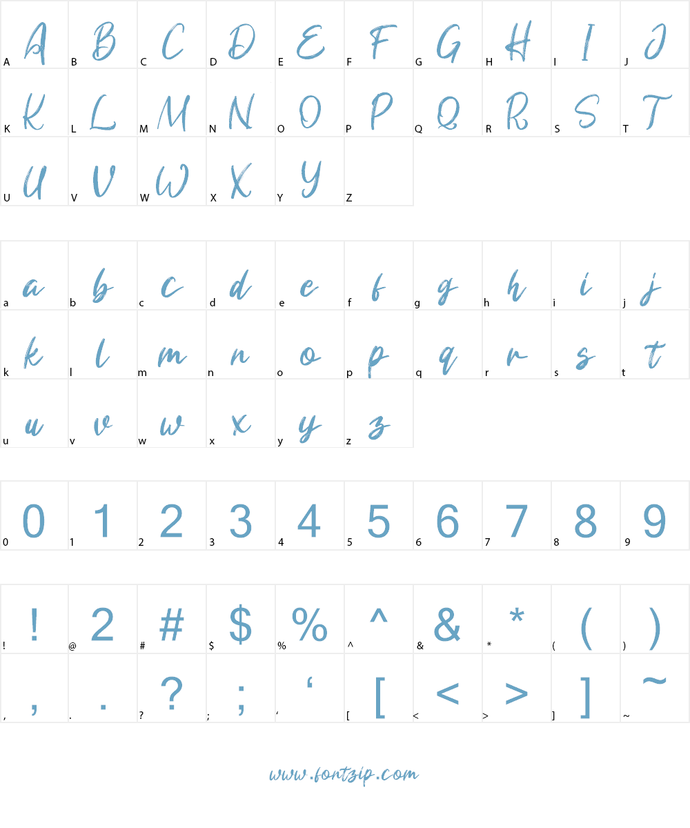 Samona Font Character