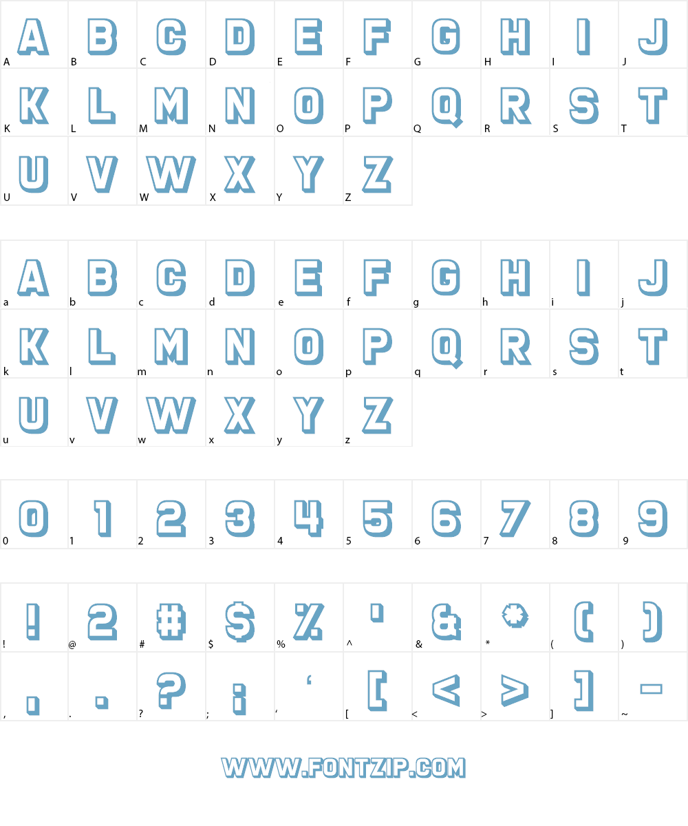 San Marino Beach Font Character