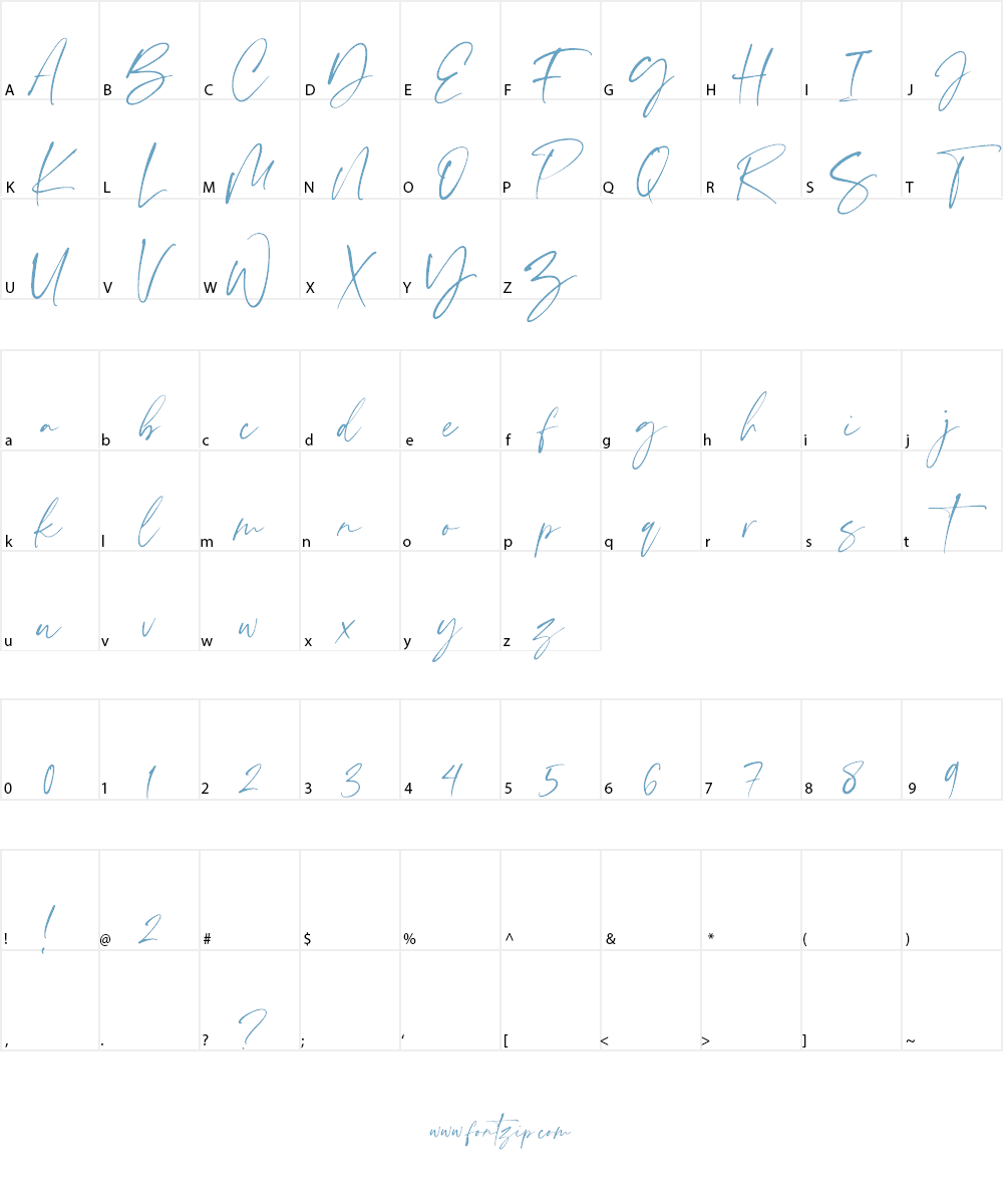 Scatter Ink Font Character