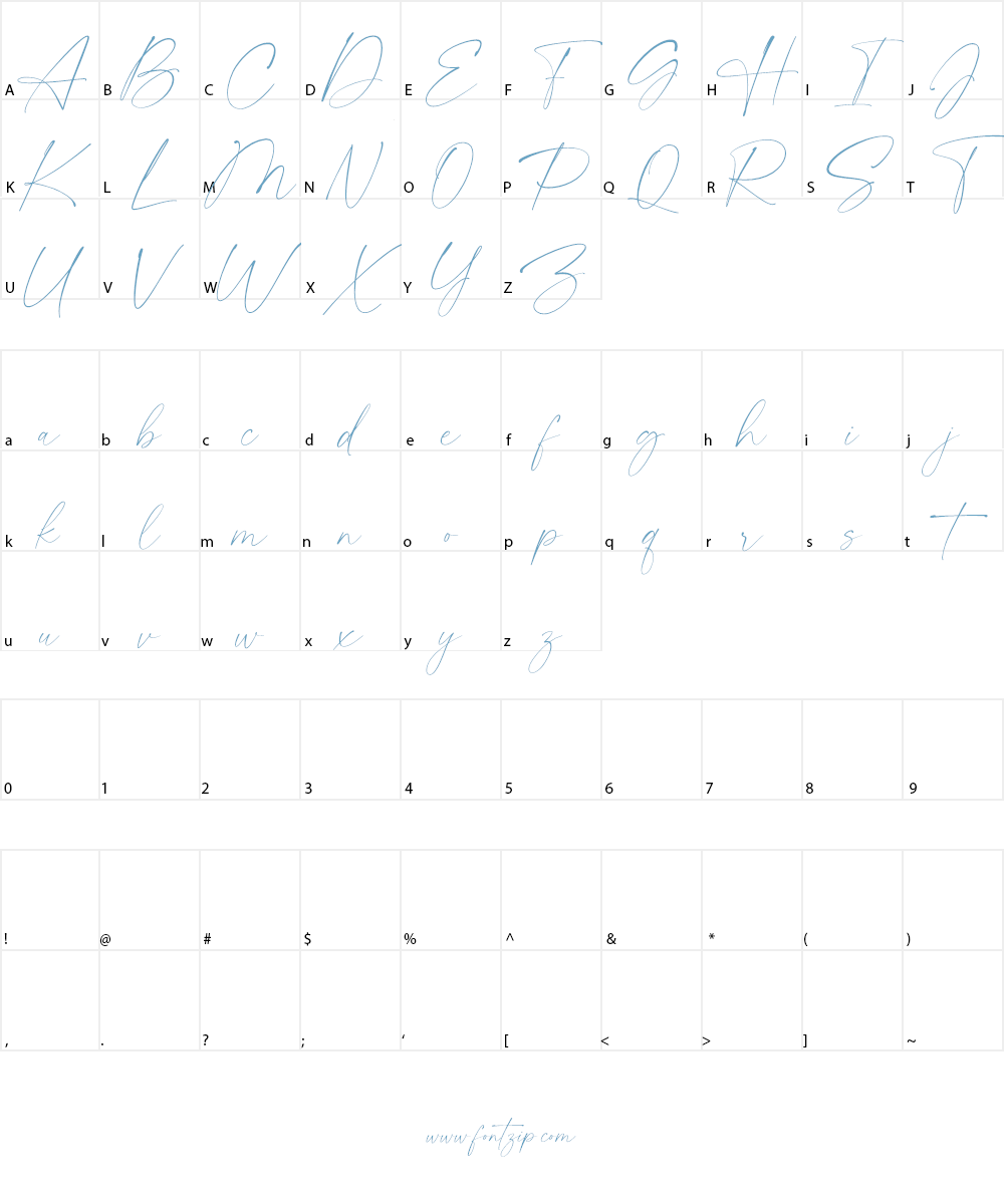 Segatha Font Character