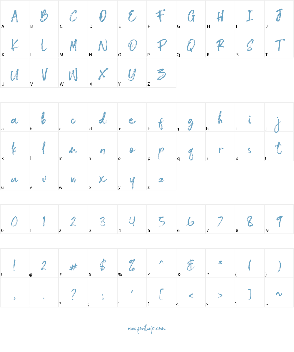 Shelldon Font Character