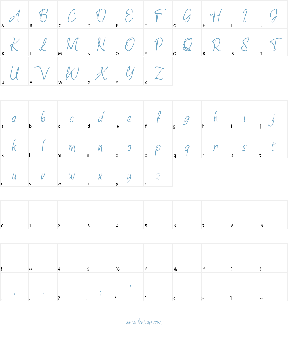Shevana Font Character
