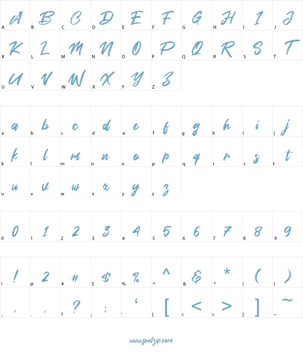Smoke Attack Font Character