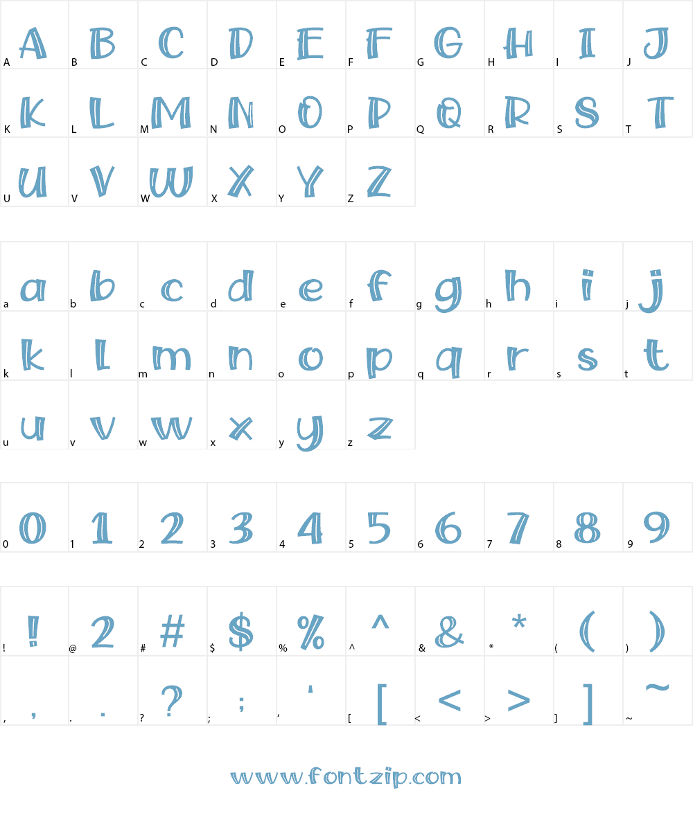 Snow Fairy Font Character