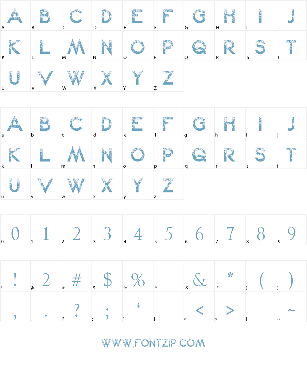 Snow Kei Font Character