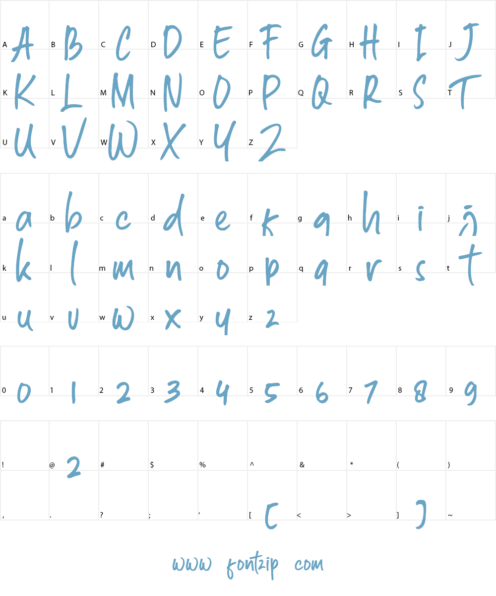 South East Font Character