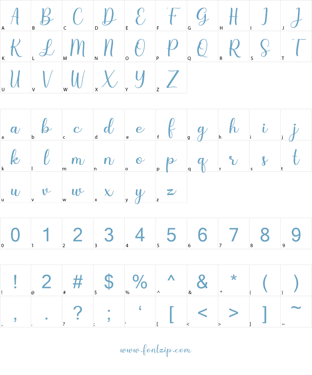 Steffany Font Character