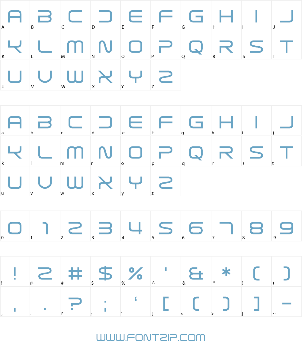 Sterilict Font Character