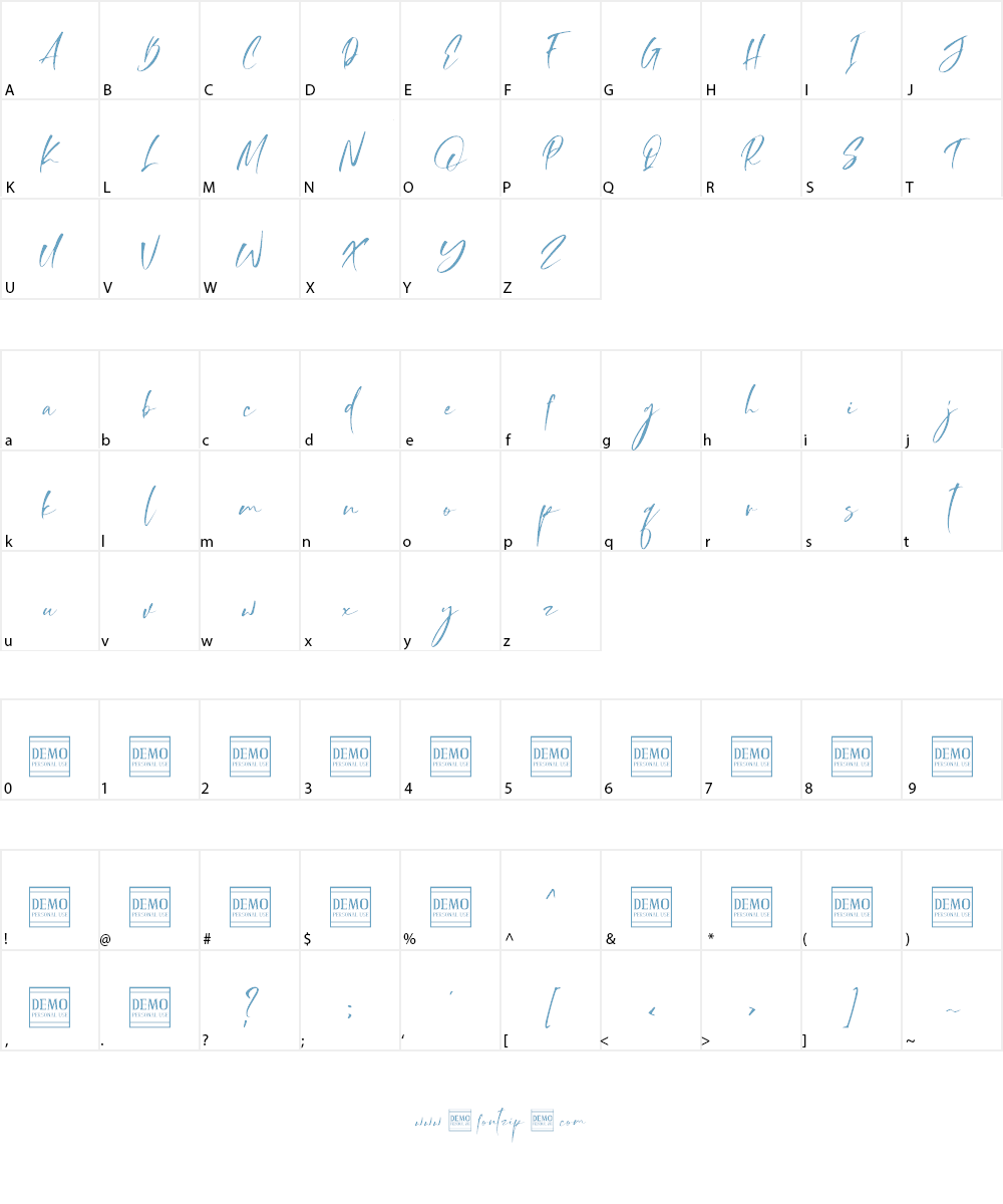 Storytelling Font Character