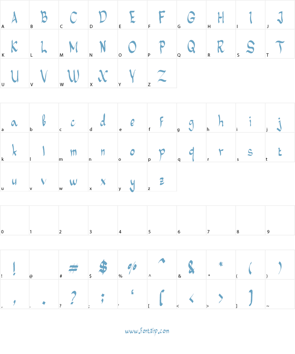 Street Font Character