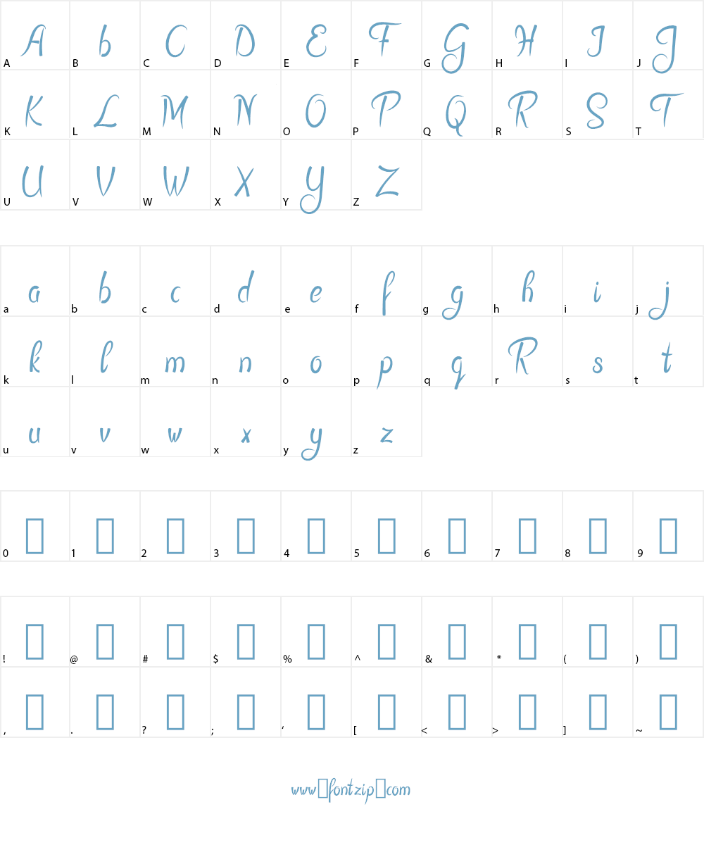 Sykenga Font Character