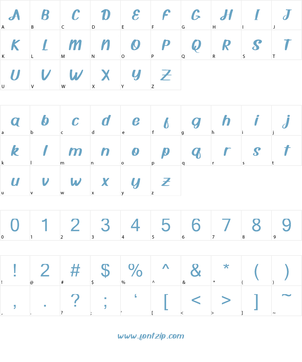 Symo Font Character
